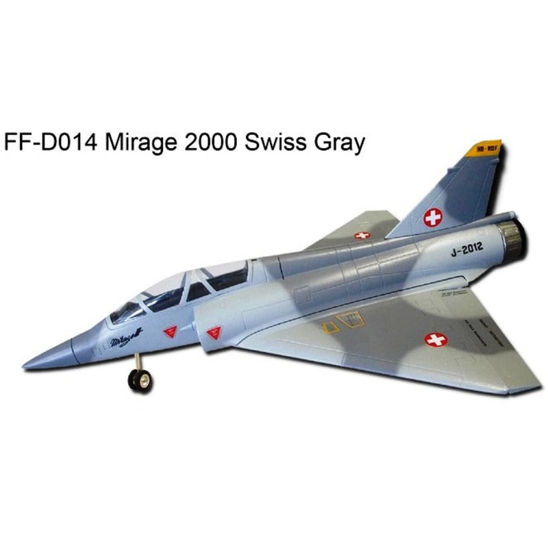 FlyFly Hobby Mirage-2000 PNP Swiss Gray (Jet +EDF +gear)