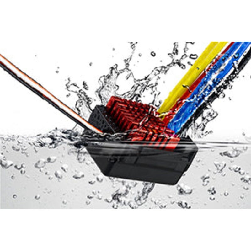 HOBBYWING QUICRUN 0880 DUAL MOTOR BRUSHED ESC (80A) WPROOF  Two Sets of Output Wires HW30120301
