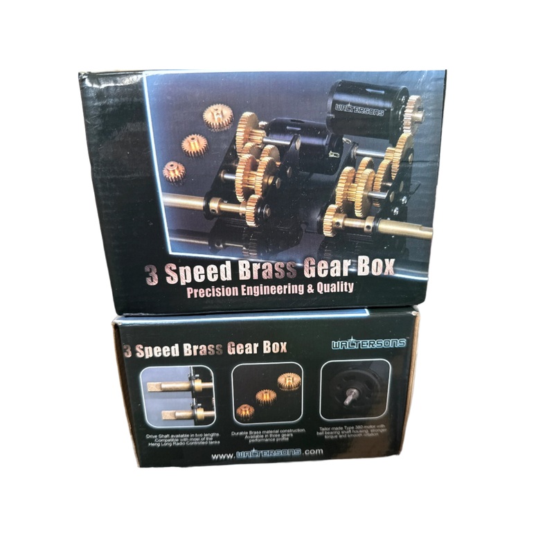 Waltersons 3 Speed Long Shaft Brass Gear Box WT-0602A