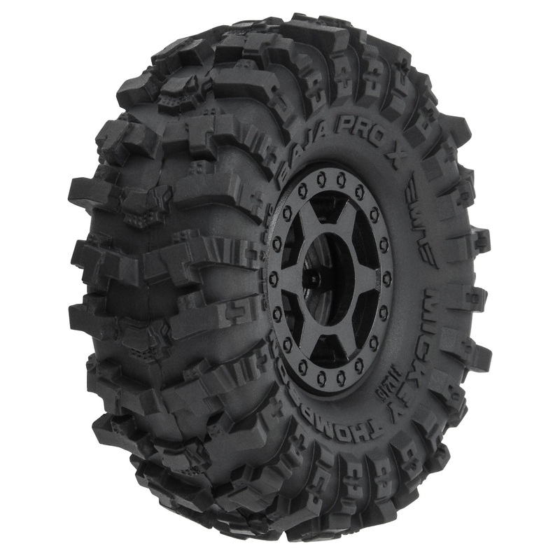 1/24 Mickey Thompson Baja Pro X F/R 1.0 MTD 7mm Black Holco