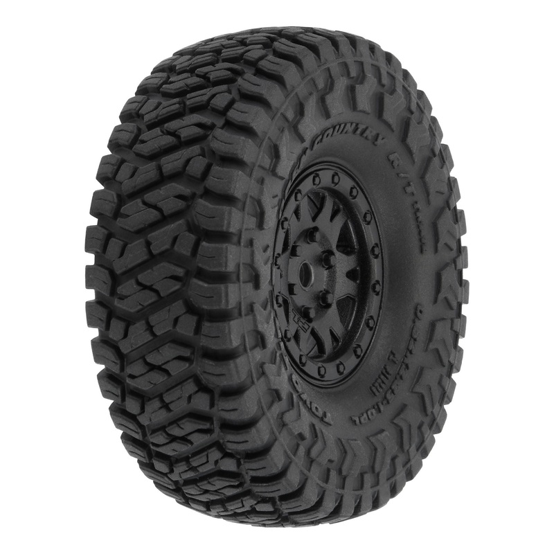 1/24 Toyo Open Country R/T Trail F/R 1.0 MTD 7mm Black Impu