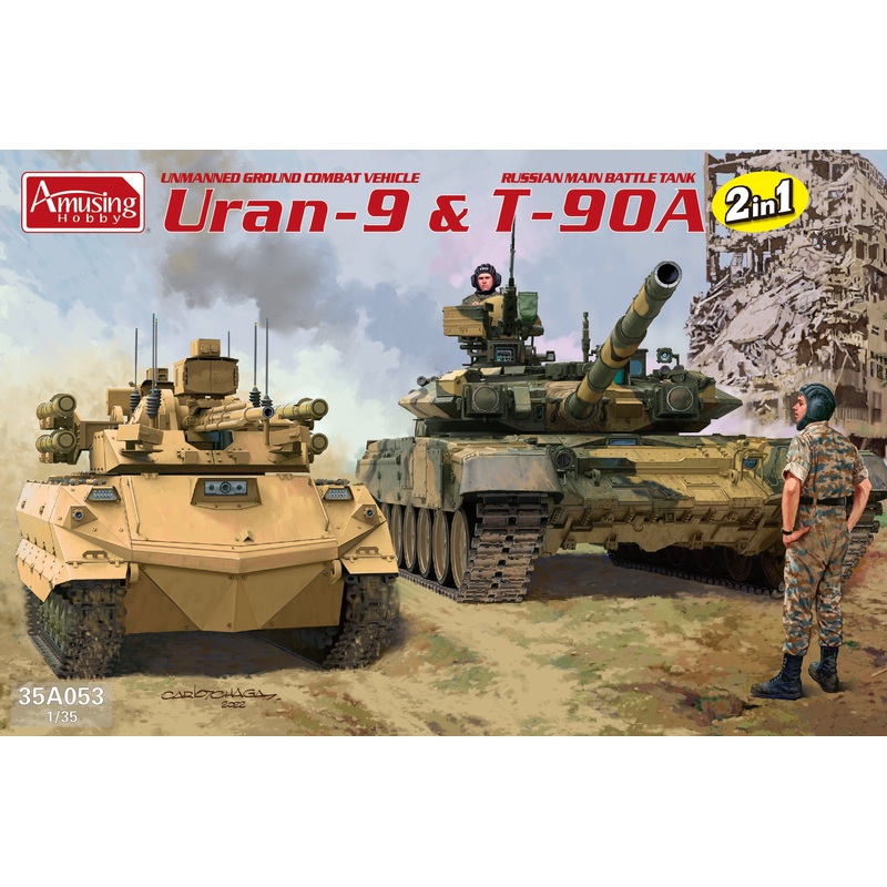 1/35 Uran-9 & T-90A (2 in 1)