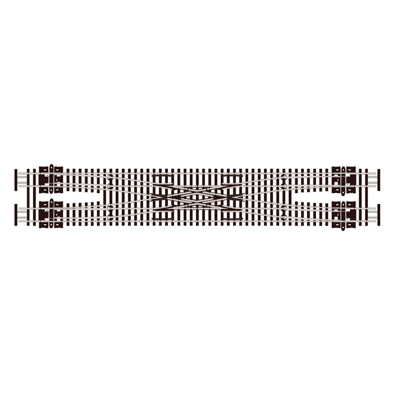 PECO Streamline N CODE 55 Scissors Crossing Medium Radius