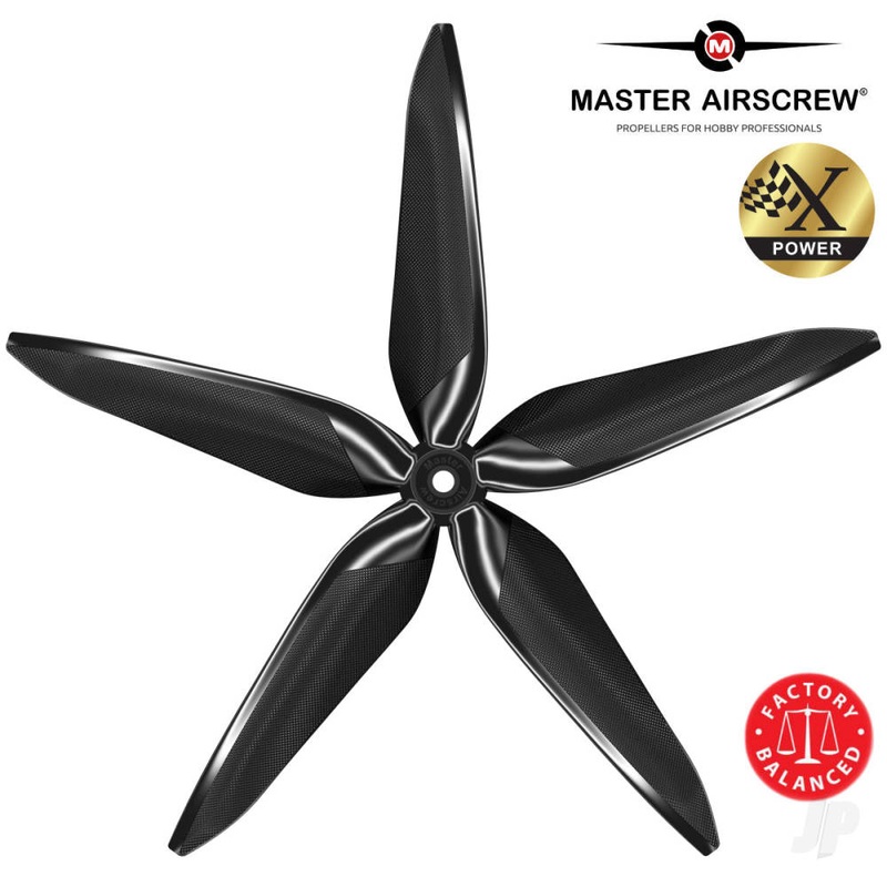 10×9 5X Power X-Class Giant Racing Drone Propeller  (CW) Reverse/Pusher Black