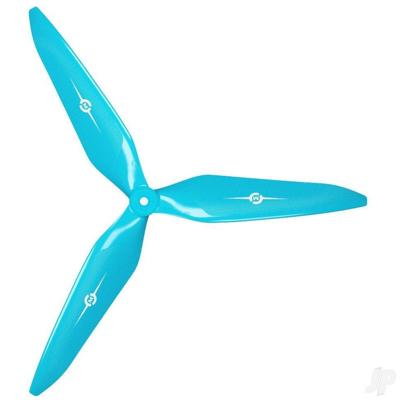 12×11 3X Power X-Class Giant Racing Drone Propeller (CW) Reverse/Pusher Blue