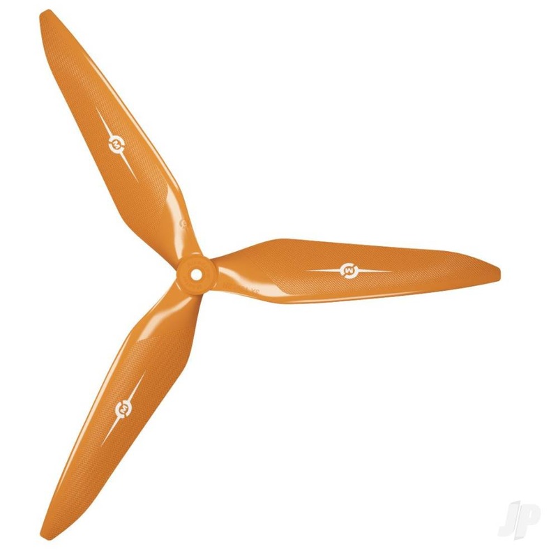 12×11 3X Power X-Class Giant Racing Drone Propeller (CW) Reverse/Pusher Orange
