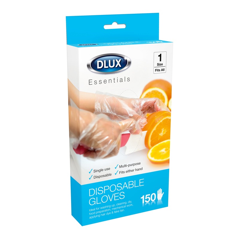 150 DISPOSABLE PLASTIC GLOVES