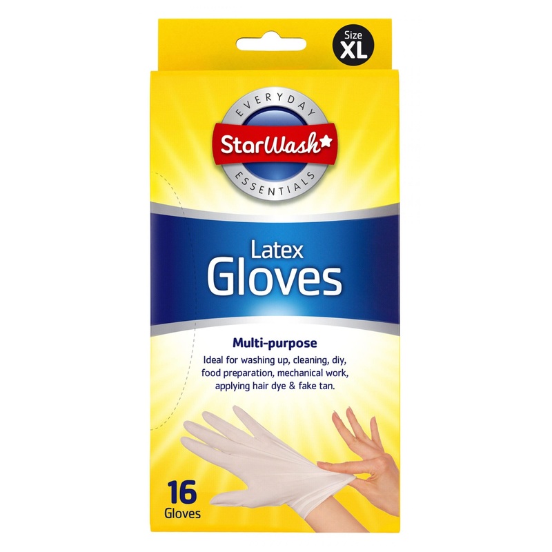 16 LATEX GLOVES X LARGE