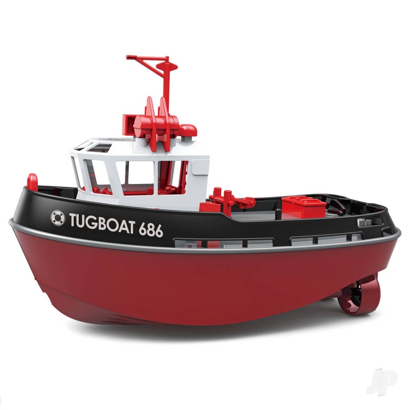 1:72 Mini Tugboat RTR Black (230mm) (HL3800-B)