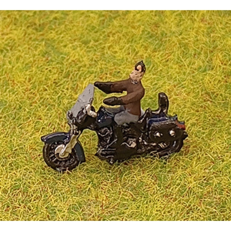 1950S HARLEY DAVIDSON AND RIDER N