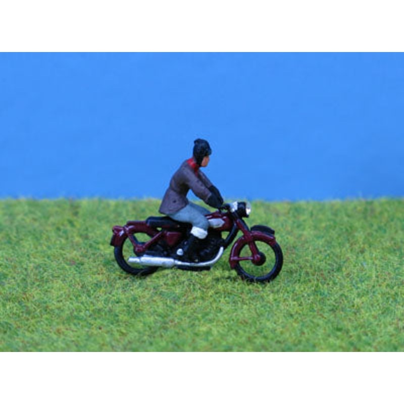 1950s motorbike & rider