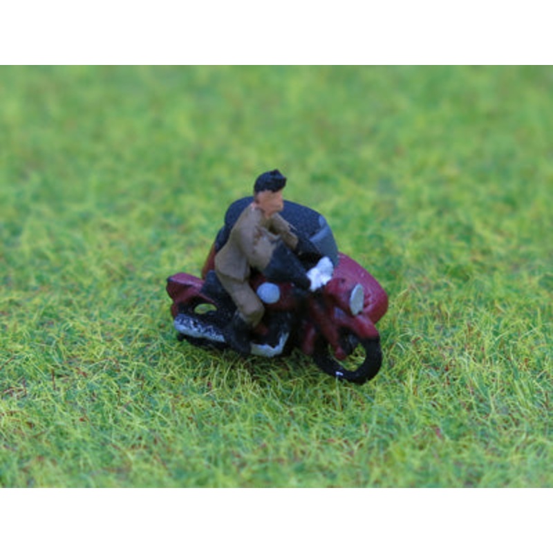 1950s motorcycle and sidecar