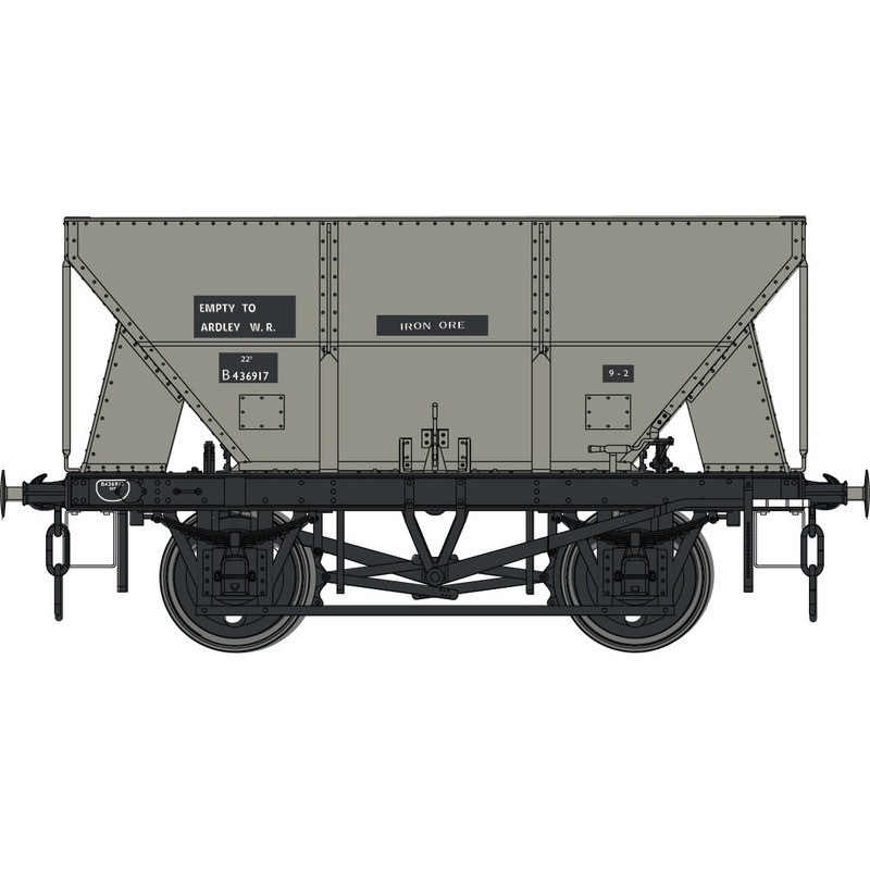 24T Steel Hopper Grey  B436917  Empty to Ardley WR