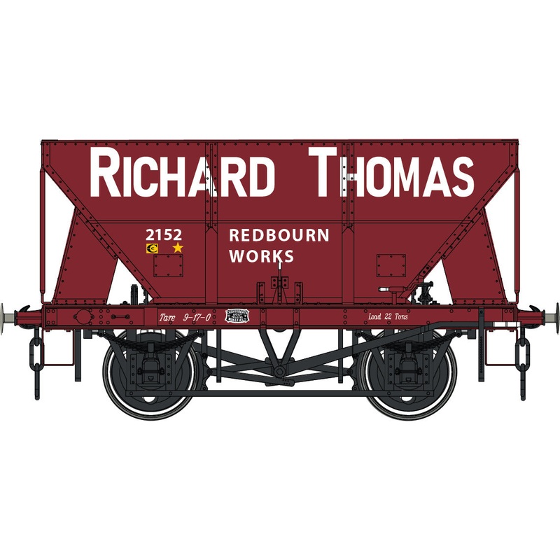 24T Steel Hopper Red Oxide 2512 Richard Thomas