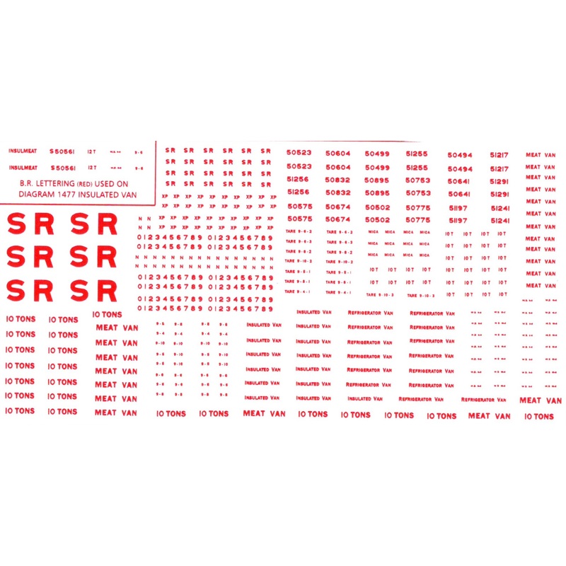 2M632 N GAUGE SR WAGON TRANSFERS RED