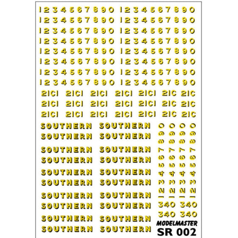 2SR002 N GAUGE SR YELLOW BLACK LOCO LETTERING BULLEID