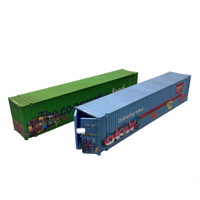 45Ft High Cube Twin Pack Argoc Coop Graffiti