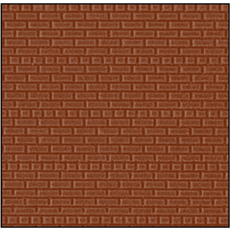 4mm HO/OO American Bond *BRICK Coloured* (13 x 9.5)