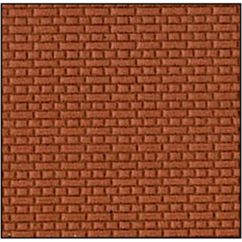 4mm Scale English Bond Brickwork (Metric) *BRICK Coloured* (