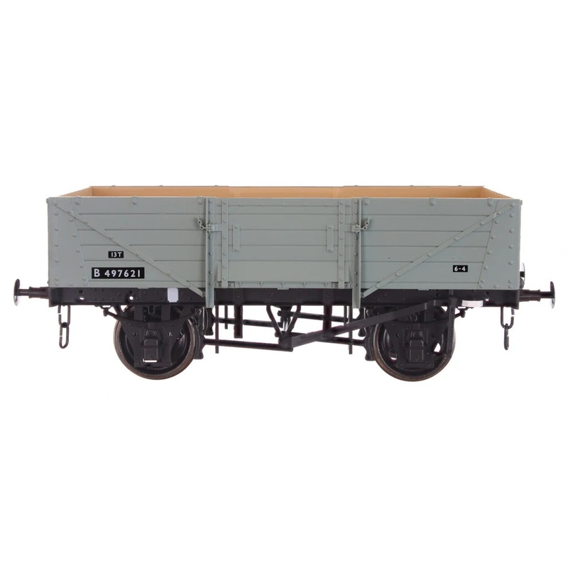5 Plank Wagon Corrugated End BR Diagram 39 Grey B497621