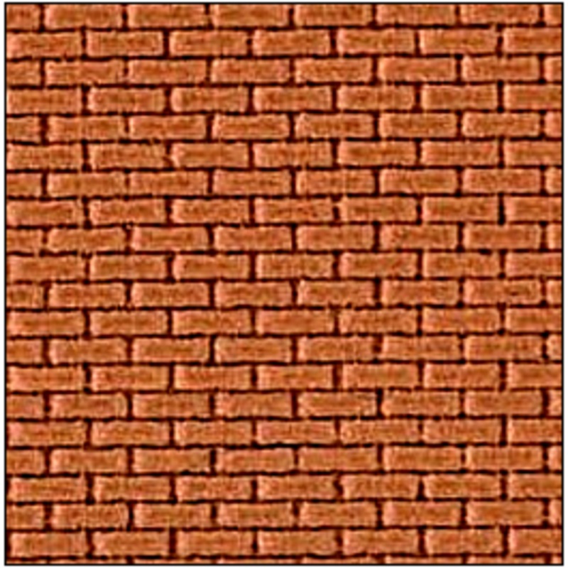 7mm Plain Bond Brickwork BRICK Colour