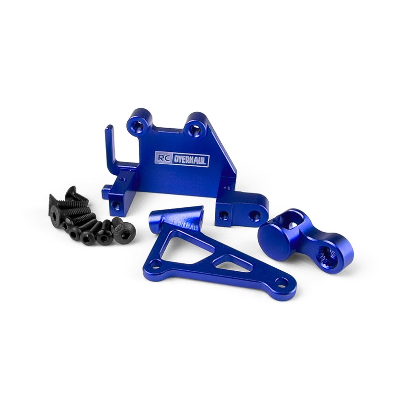 Aluminum Servo Mount Set Promoto Blue