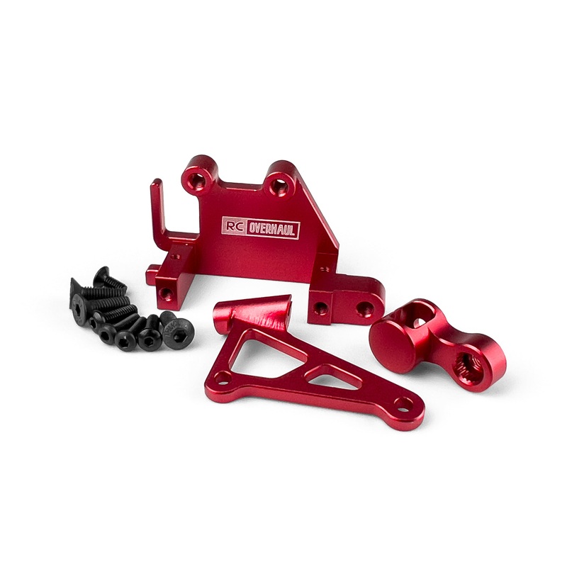 Aluminum Servo Mount Set Promoto Red