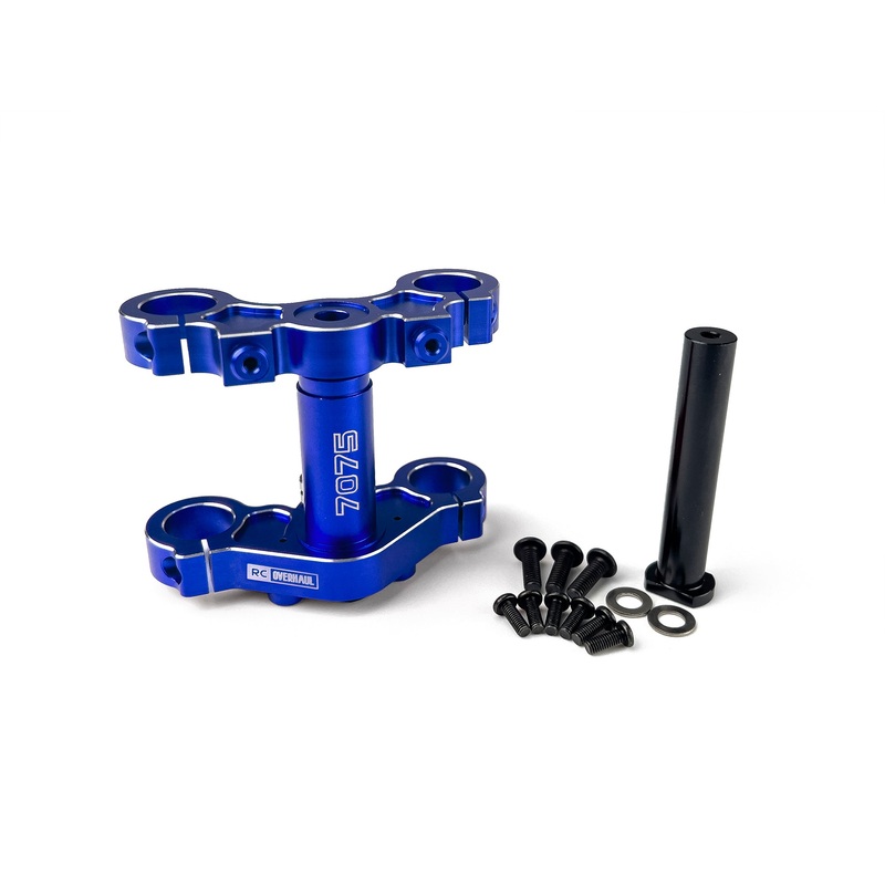 Aluminum Triple Clamp Set Promoto Blue