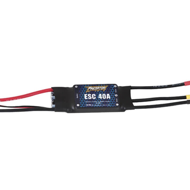 FMS 40A ESC- SPECIAL FOR 64MM RAFALE(WITH 260MM INPUT CABLE