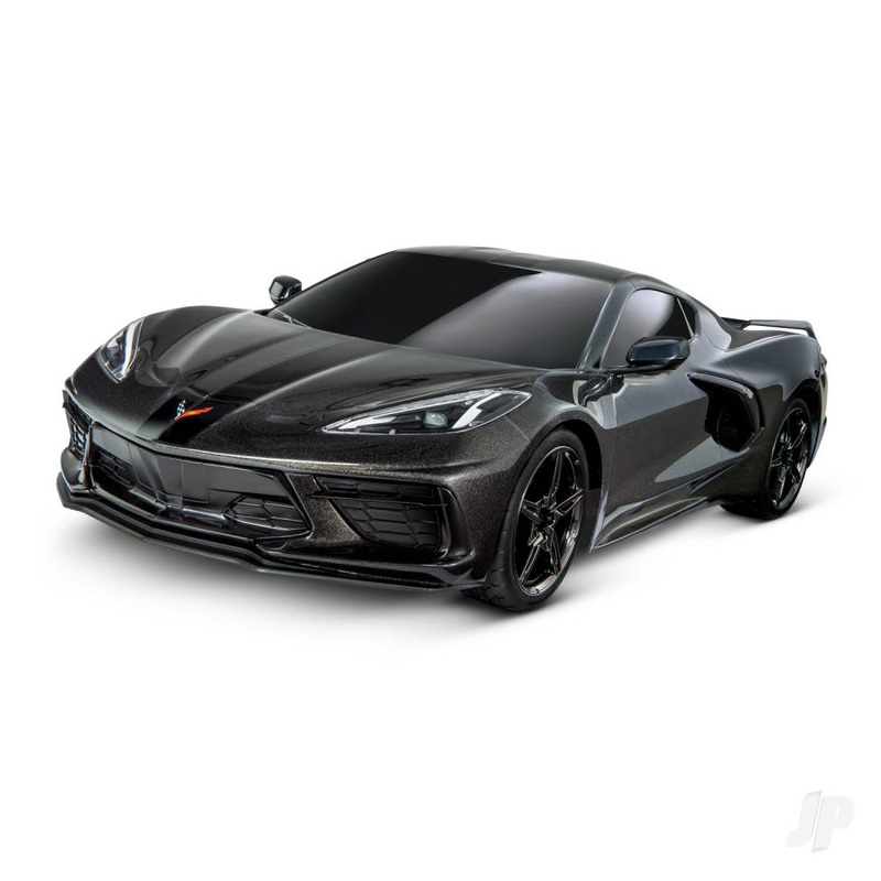 Black Chevrolet Corvette Stingray 1:10 AWD Supercar (+ TQ 2-ch XL-5 Titan 550)