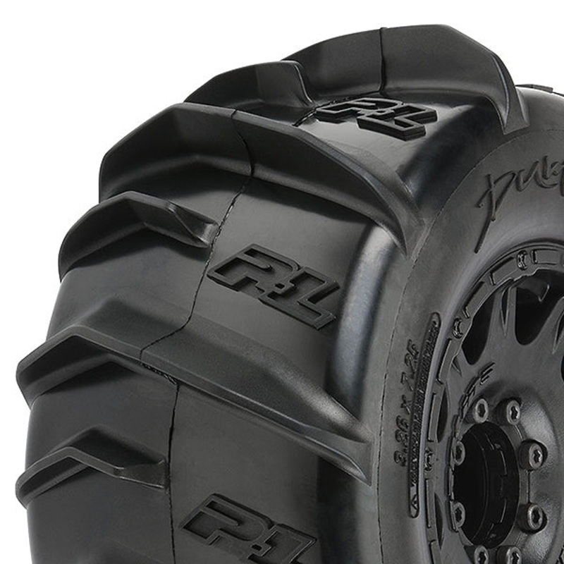 PROLINE DUMONT 3.8 Inch PADDLE TYR ES ON RAID BLK 8X32 17MM WHEEL