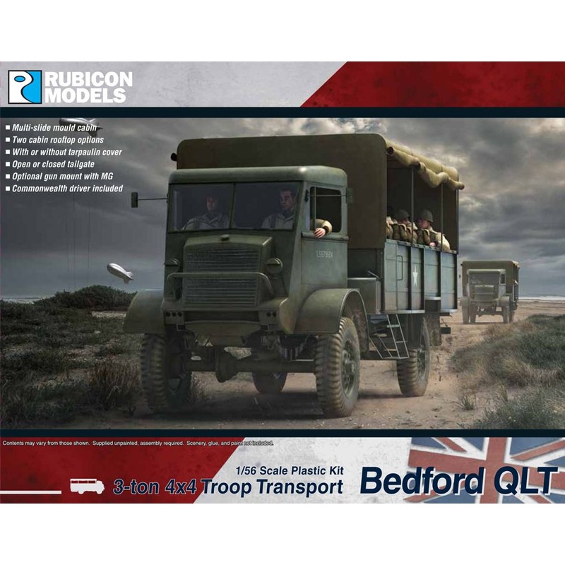 Rubicon Models 1/56 BEDFORD QLT TROOP CARRIER Kit 280107