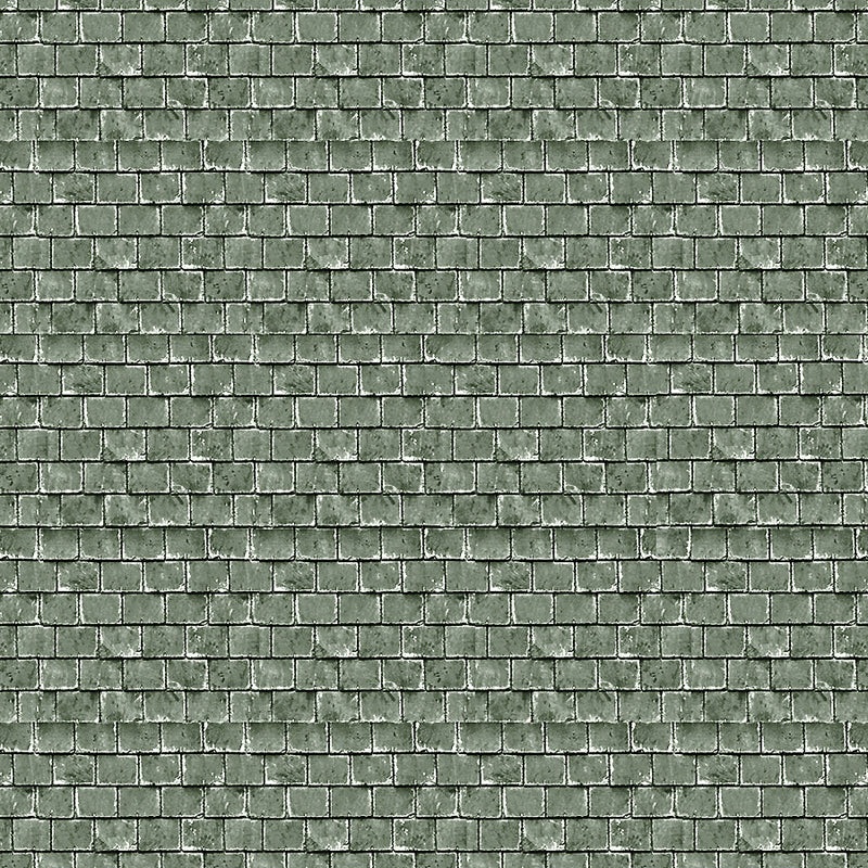 BM061N N GAUGE GREEN ROOF TILES