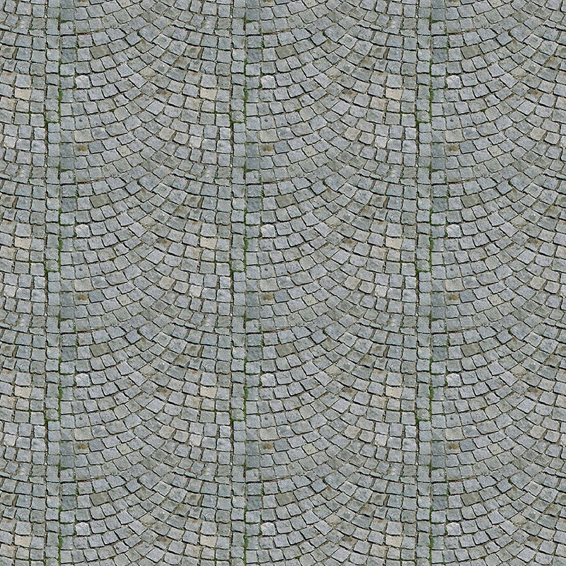 BM070N N GAUGE CURVED COBBLES