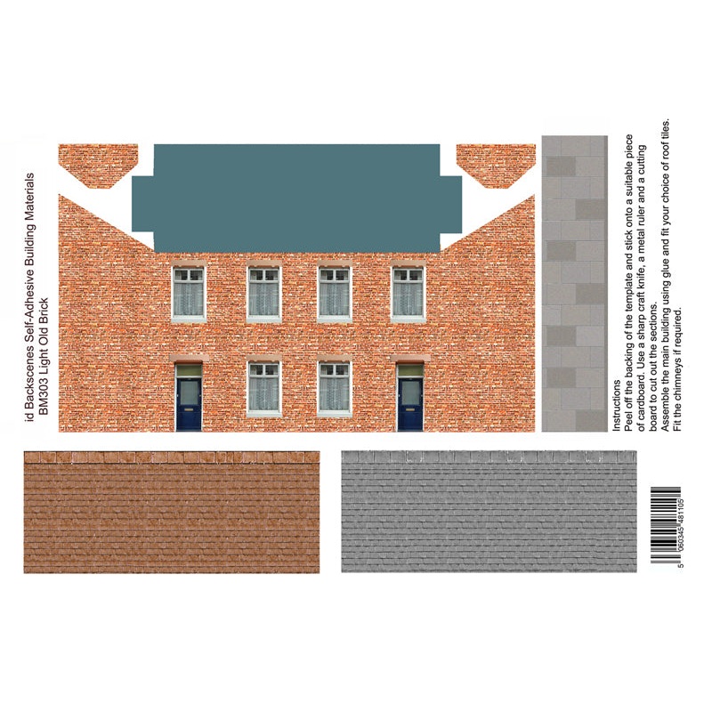BM303 NEW & IMPROVED LIGHT OLD BRICK HOUSES 00 PAPERS