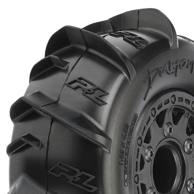 PROLINE DUMONT PADDLE SC TYRES ON BLACK RAID 6×30 WHEEL SLASH