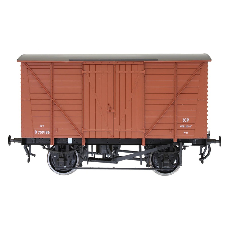 BR Standard Planked Van Diagram 208 Bauxite B759186