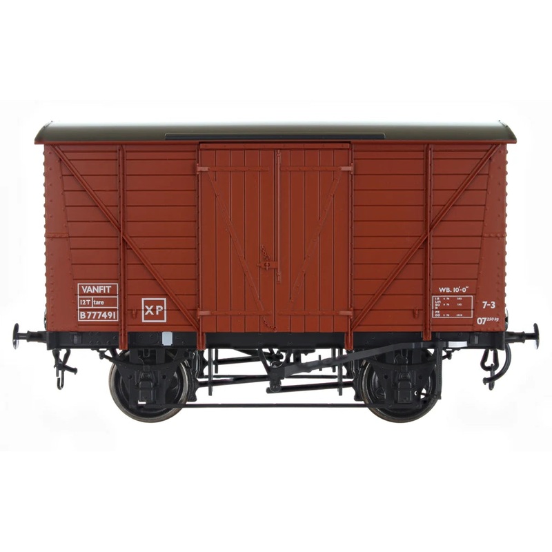 BR Standard Planked Van Diagram 208 Bauxite B777491