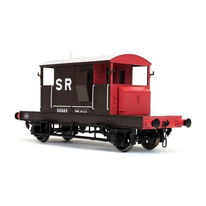 Brake Van SR Brown / Red Large Letters Even Plank 55585