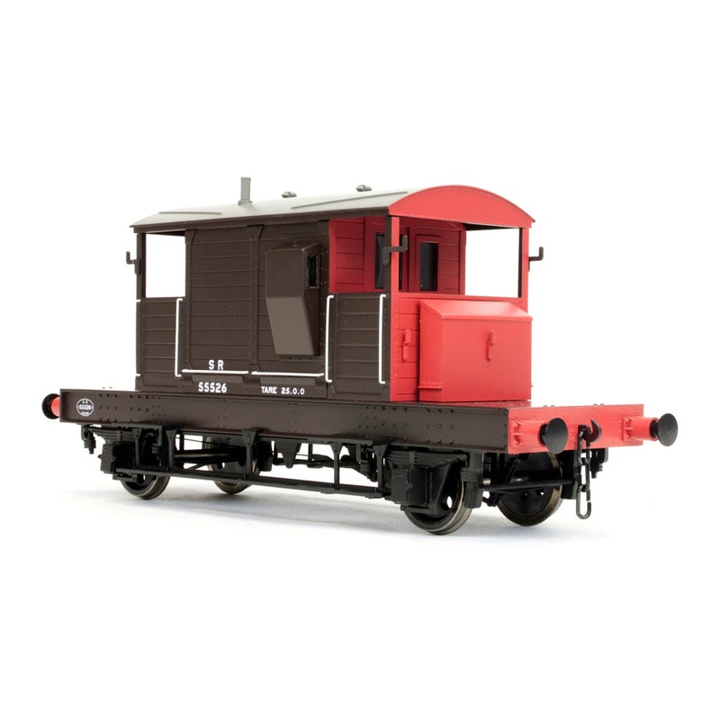 Brake Van SR Brown / Red Small Letters Even Plank 55526