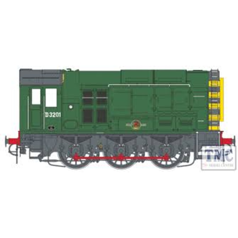 Class  08  D3201 BR Green Late Crest With Wasp Stripes