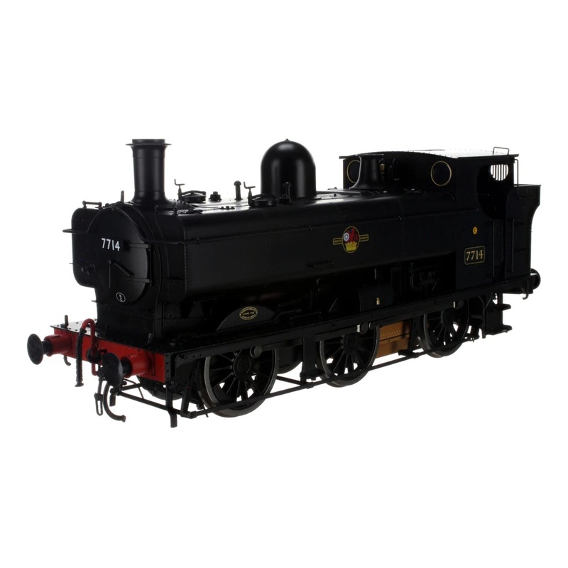 Class 57xx Pannier 7714 BR Black Late Crest