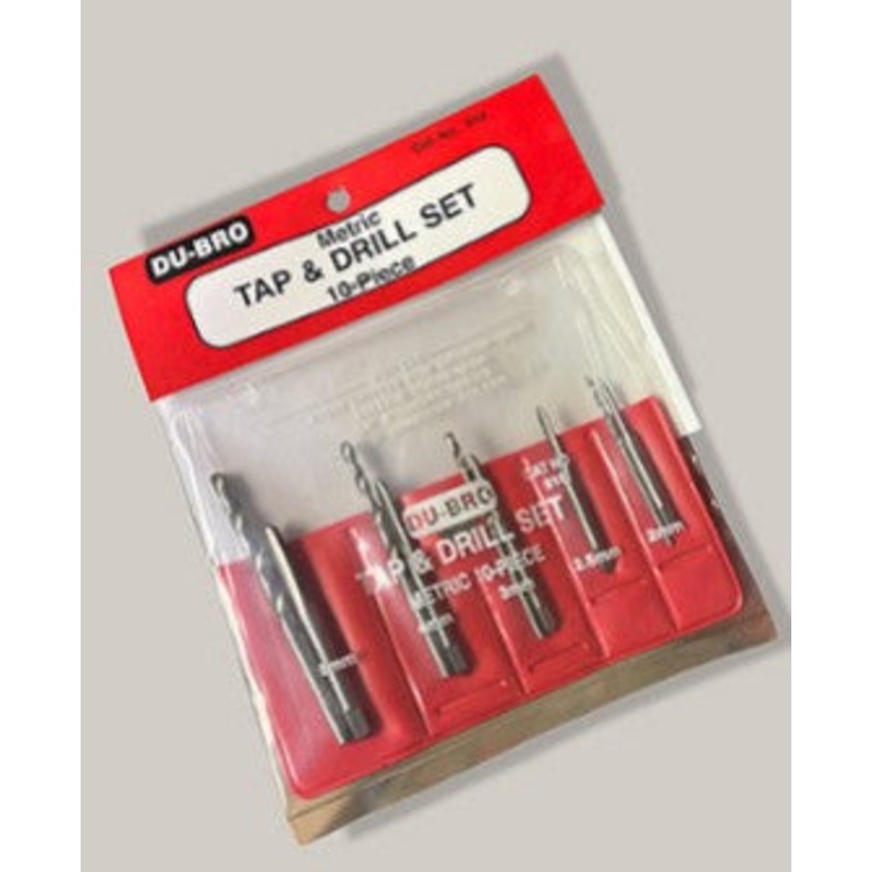 Dubro 10 piece Metric Tap & Drill Set