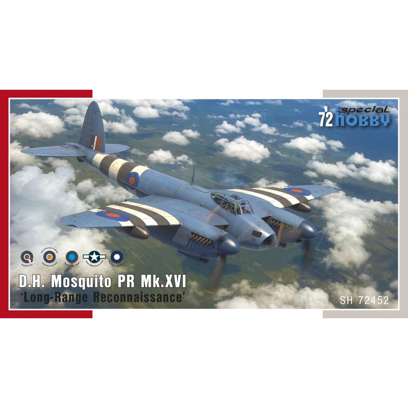 Special Hobby 1/72 D.H. Mosquito PR Mk.XVI – Long Range Reconnaissance Kit 72452