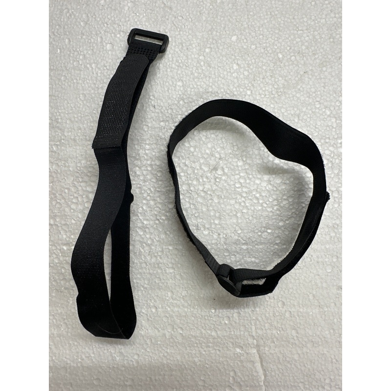 Two Velcro 400mm long 20 mm wide Battery Straps Black