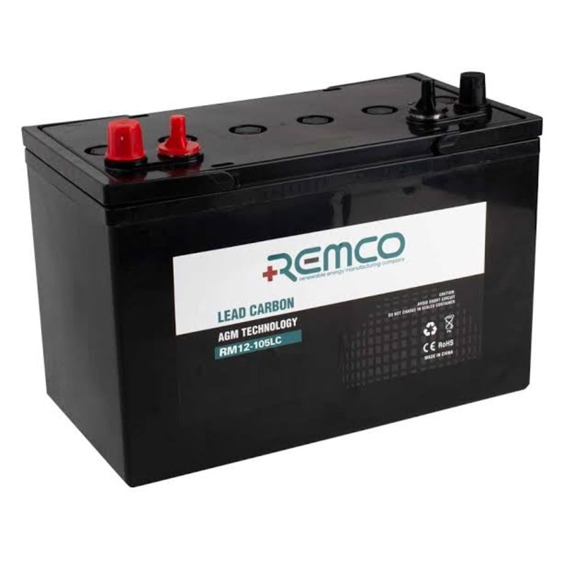 12V 105Ah Lead Carbon Deep Cycle Battery – RM12-105LC