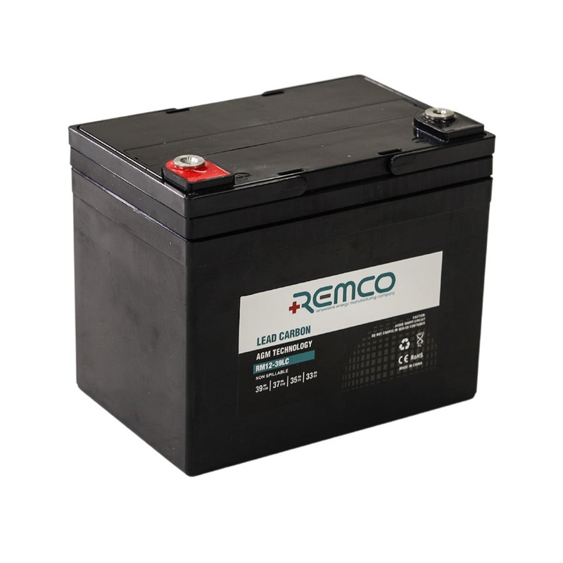 12V 39AH Lead Carbon Deep Cycle Battery – RM12-39LC
