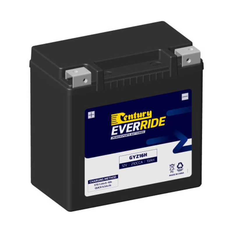 Century GYZ16H Heavy Duty AGM Battery 210CCA 13AH