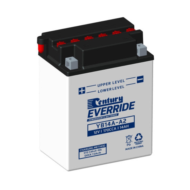 Century YB14A-A2 Conventional Battery 170 CCA 14 AH