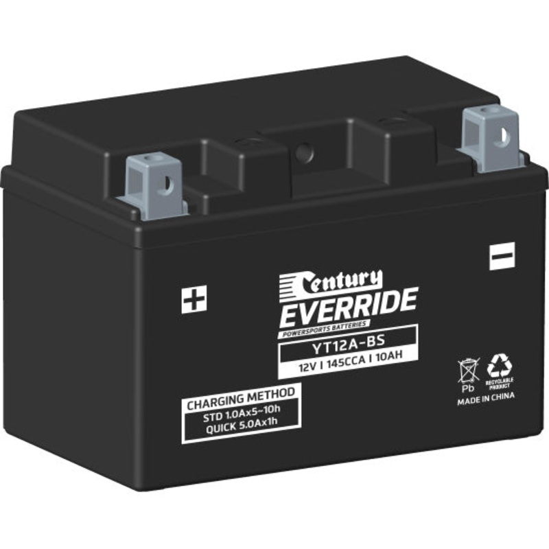 Century YT12A-BS Hi Performance AGM Battery 145 CCA 10 AH